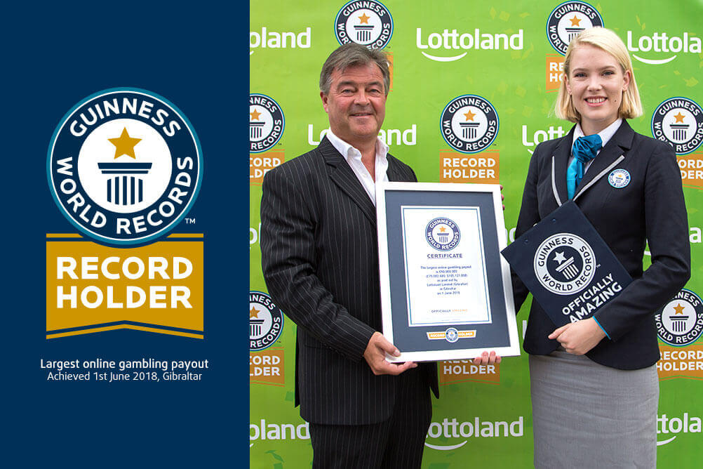Lottoland's Guinness World Record for biggest online gambling payout Lottoland's Guinness World Record for biggest online gambling payout