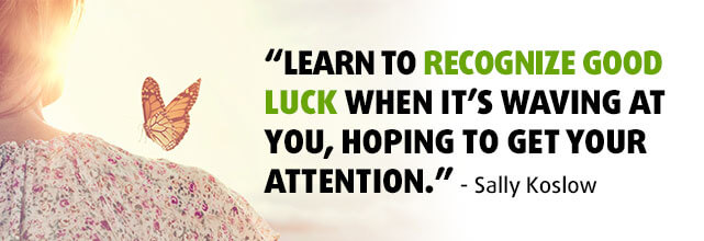 Sally Koslow Quote about Luck