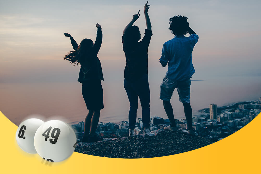 Lottoland Winner - German Lotto 6/49 Happy people celebrating
