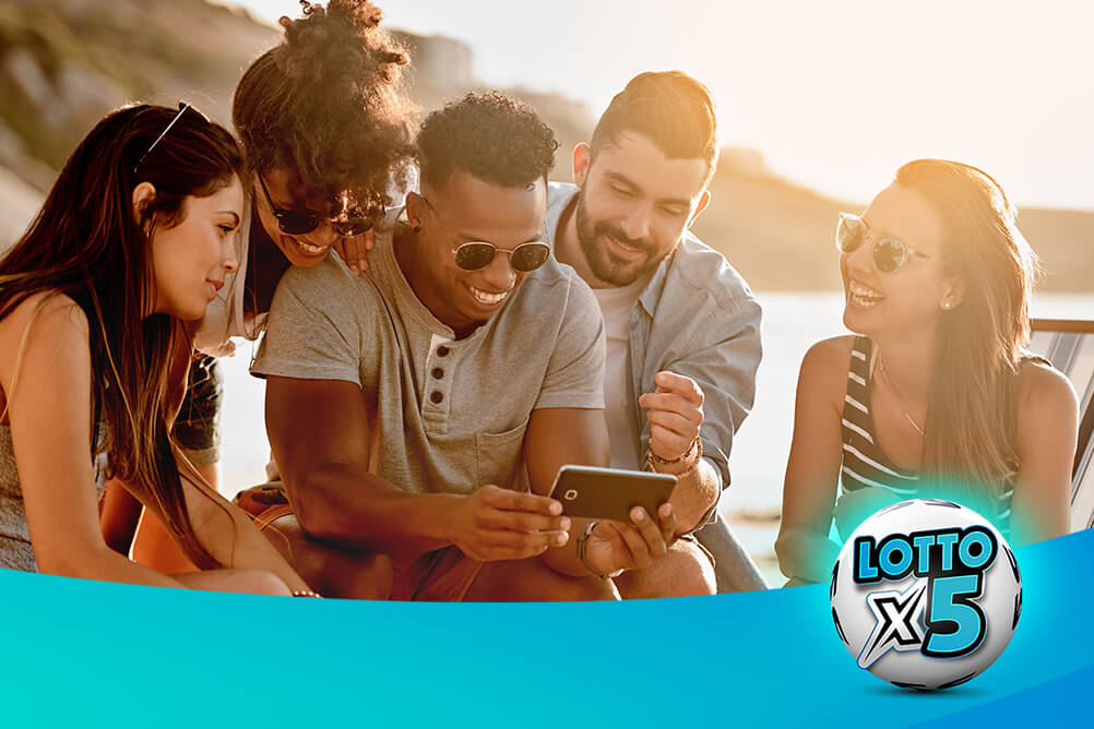 How to bet on Lotto x5 Friends at the beach using a smartphone to bet on Lotto x5