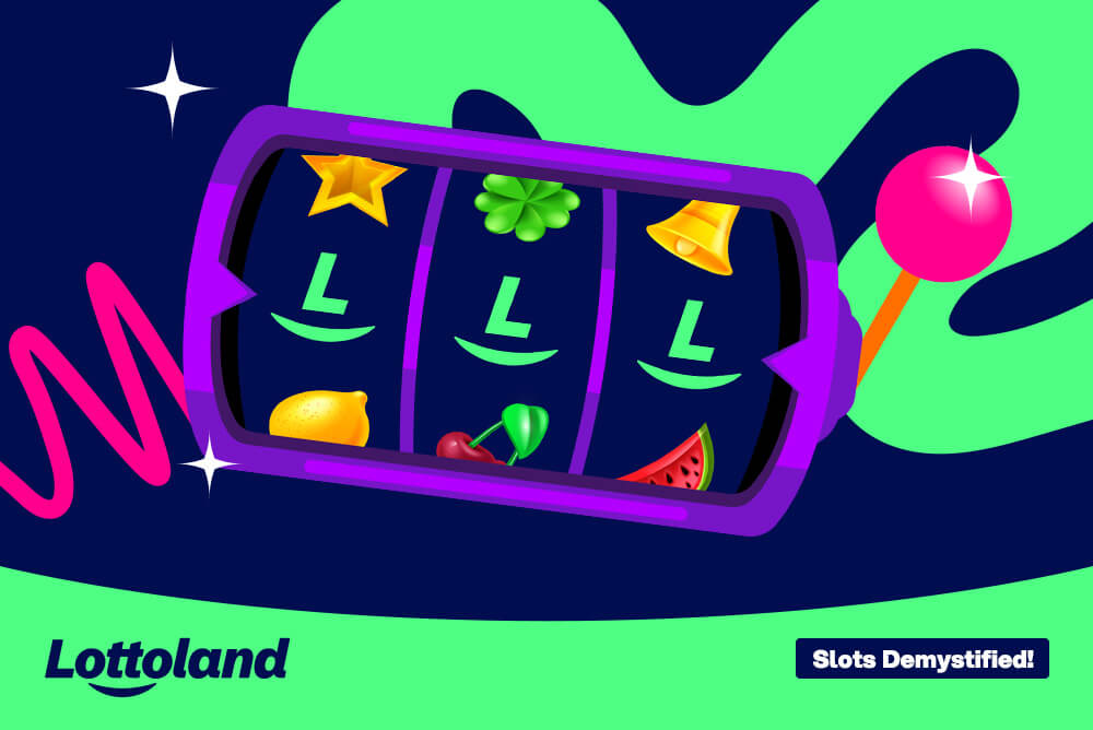 What do slots symbols mean? A graphioc showing a virtual slot machine with several diferent slots symbols displayed. The article will discuss what these slots symbols mean